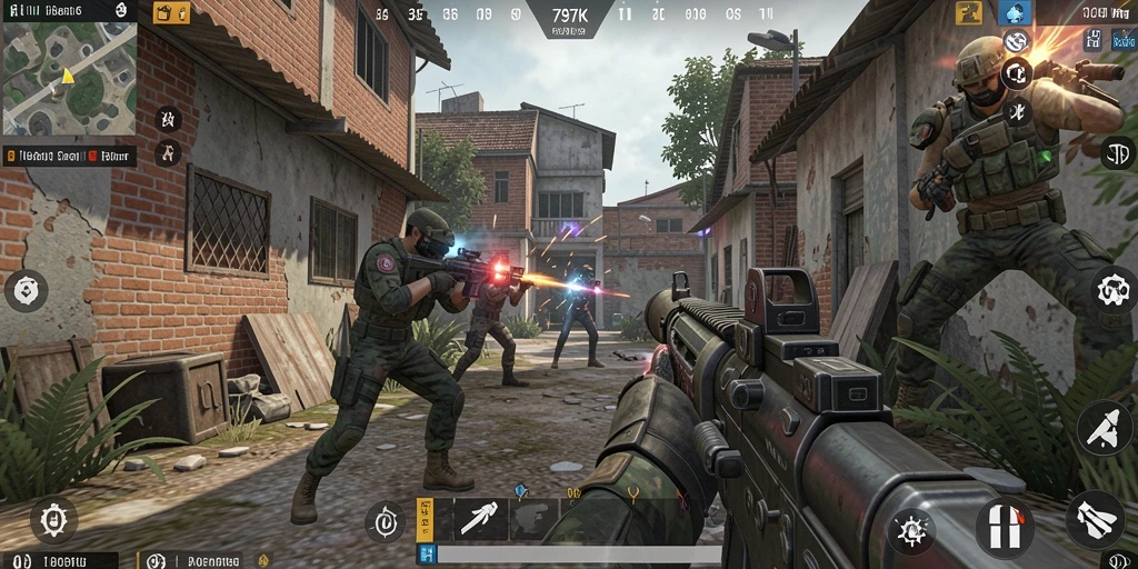 Gameplay FPS yang intens dan menawarkan ketegangan tinggi.