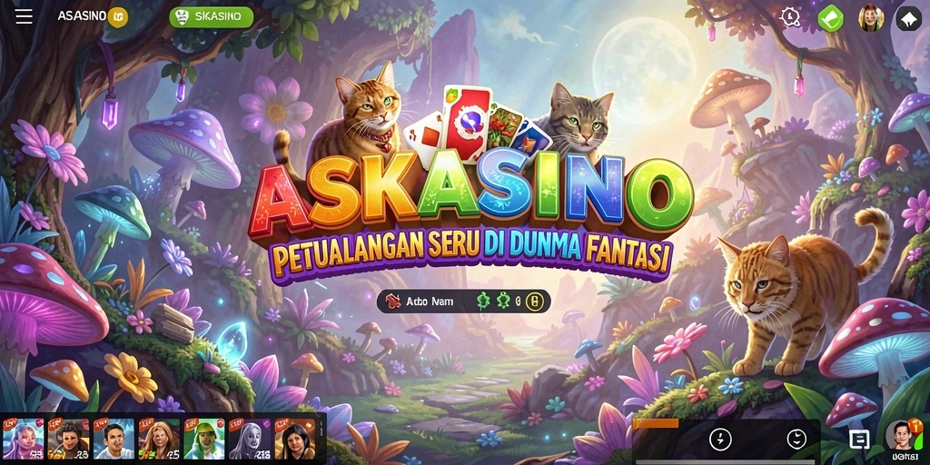 Tampilan gameplay seru di dalam dunia fantasi ASKASINO.