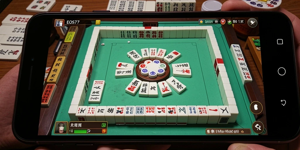 Tampilan menarik gameplay Mahjong di EOS77 dengan grafik yang memukau.