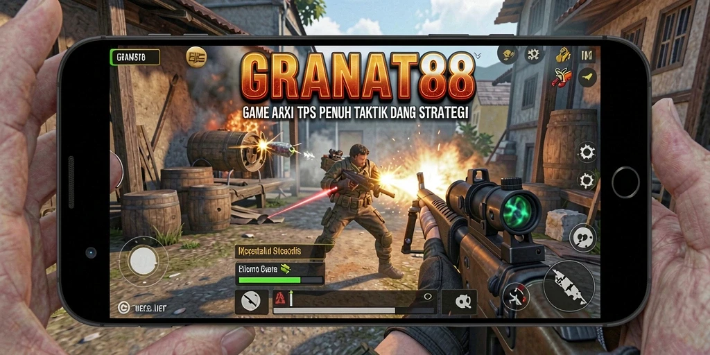 Screenshot gameplay seru GRANAT88 dengan aksi tembak-menembak yang mendebarkan.
