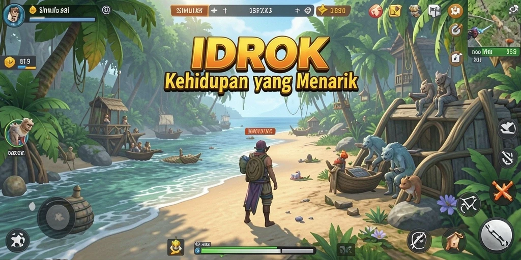 Tampilan gameplay IDROK yang menarik dan interaktif.