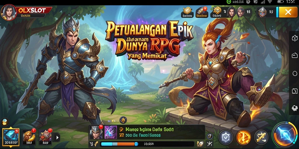 Gameplay seru dalam dunia RPG penuh petualangan di OLXSLOT.