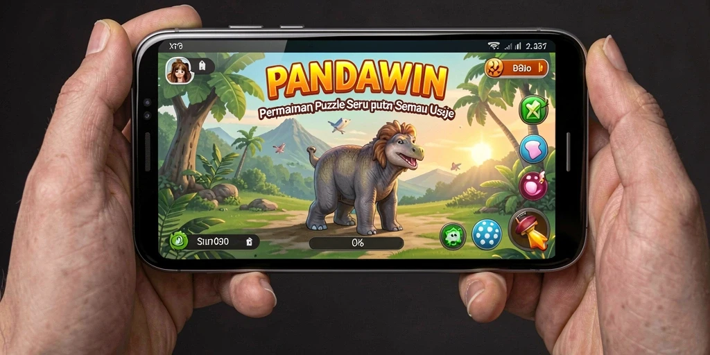 Screenshot gameplay PANDAWIN yang menunjukkan tantangan puzzle menarik.