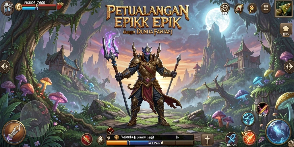 Tampilan gameplay RPG yang menakjubkan dari PRG007.