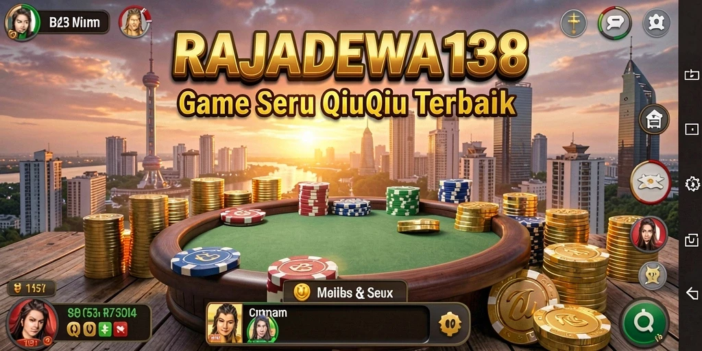 Screenshot gameplay RAJADEWA138 menampilkan keseruan bermain QiuQiu.