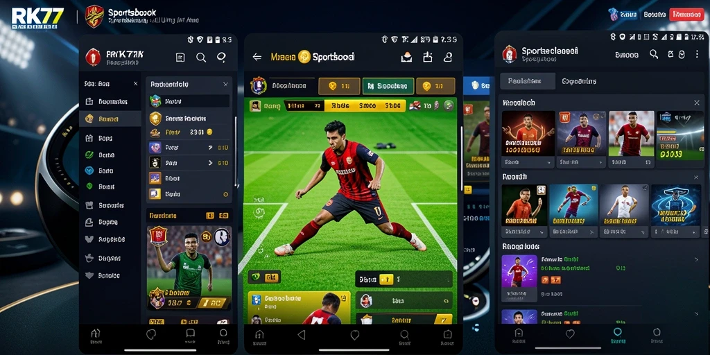 Tampilan mendebarkan dari gameplay Sportsbook di RK77.