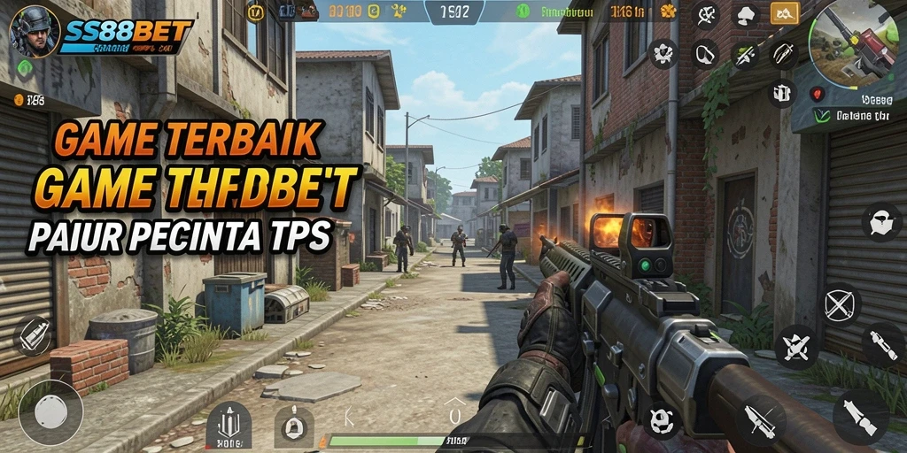 Tangkapan layar menampilkan aksi seru dalam gameplay TPS.