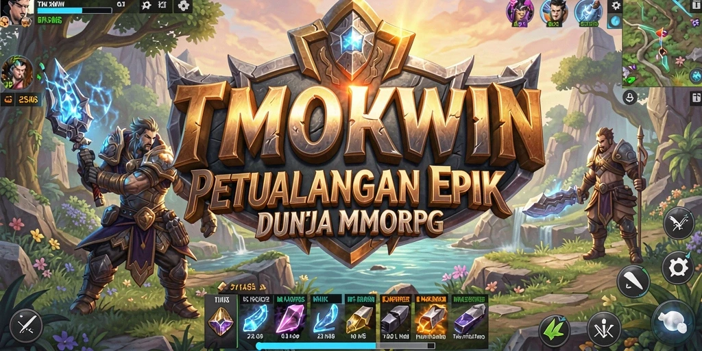 Tangkapan layar menunjukkan aksi pertempuran seru dalam TMOKWIN.