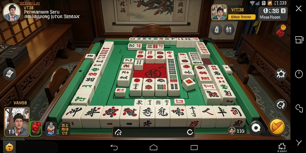 Tampilan gameplay Mahjong yang menarik dan seru di VT38.